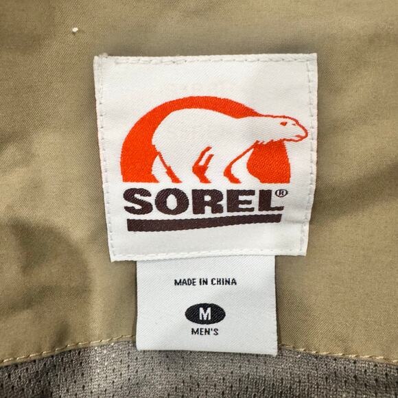 Sorel Omni-Shield Hooded Rain Jacket Men’s M Tan/Black Waterproof Breathable - Picture 7 of 8